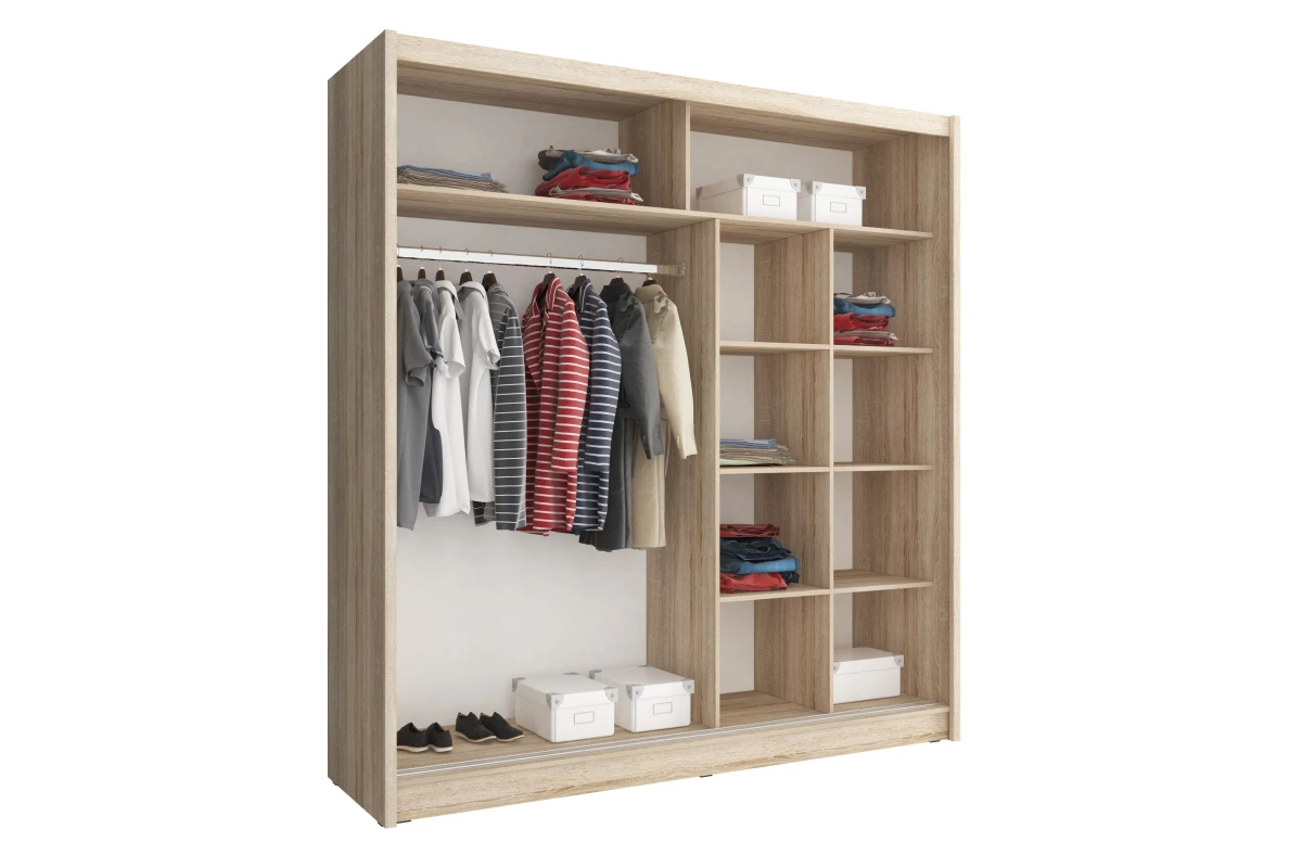 Kleiderschrank Schwebetürenschrank BORNEO IX- 200
