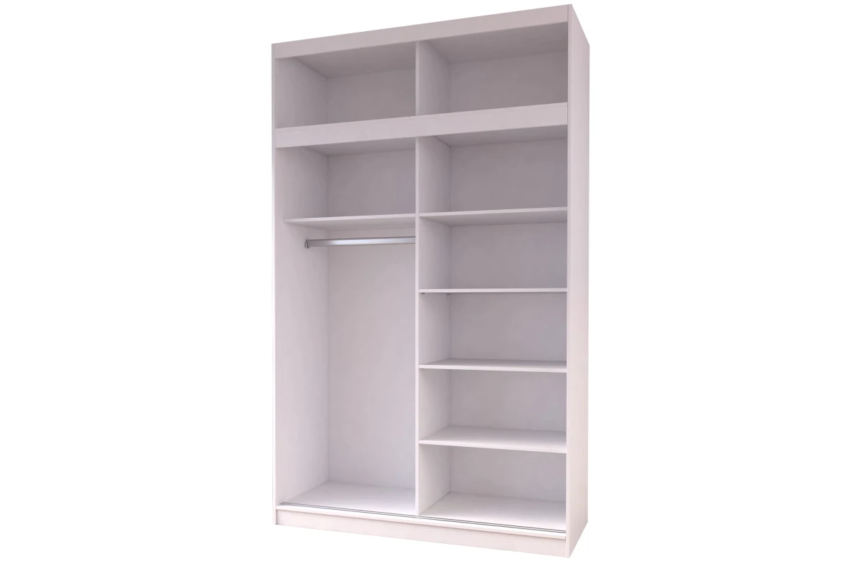 Kleiderschrank mit zusätzlichem Lara 06 Sonoma + Weiß