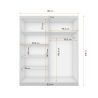 Kleiderschrank mit Spiegel BEN 32 -183 - Graphite + Kathult