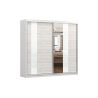 Kleiderschrank mit Spiegel BEN 32 - 233 - Weiss + Kathult