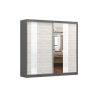 Kleiderschrank mit Spiegel BEN 32 - 233 - Graphite + Kathult