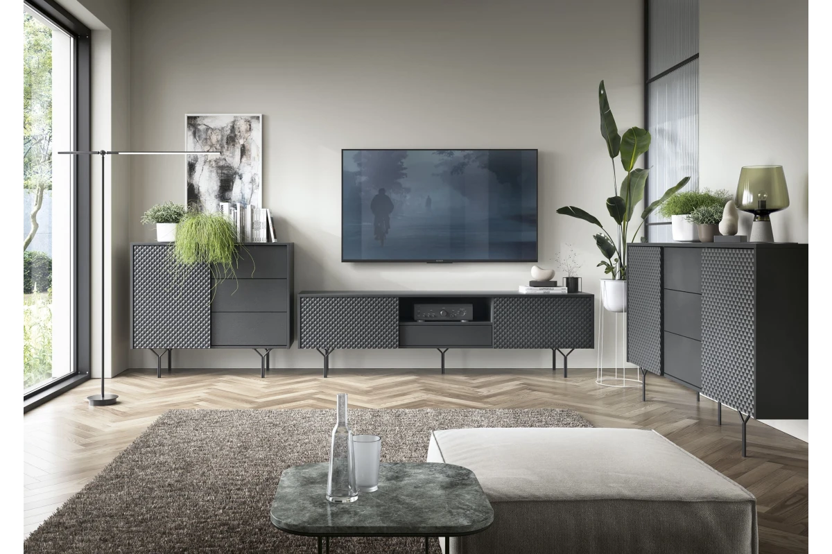 Venra RTV Schrank V180 Schwarz