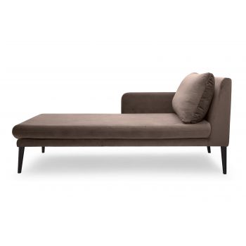 Chaiselongue SARIC - Taupe (Velluto 29)