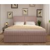 Luxuriöses Boxspringbett 140x200 - Cordstoff und Kopfteil