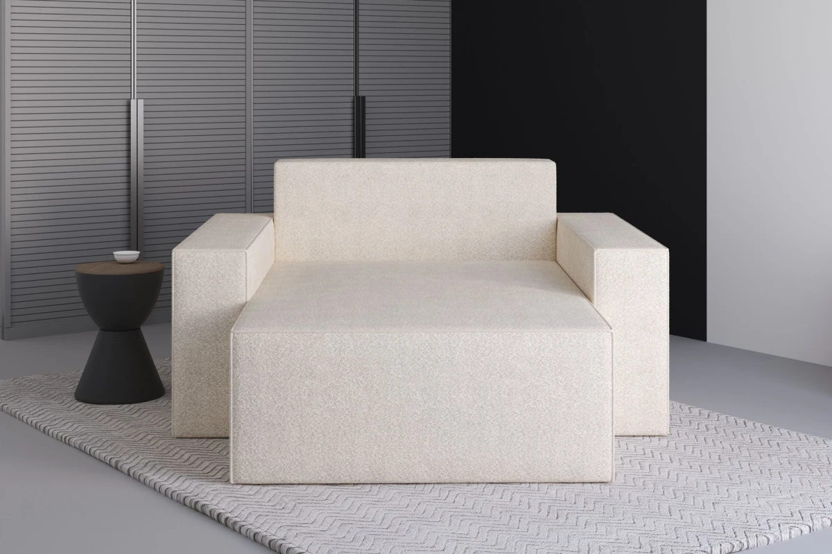 Chaiselongue Denver aus Bouclé