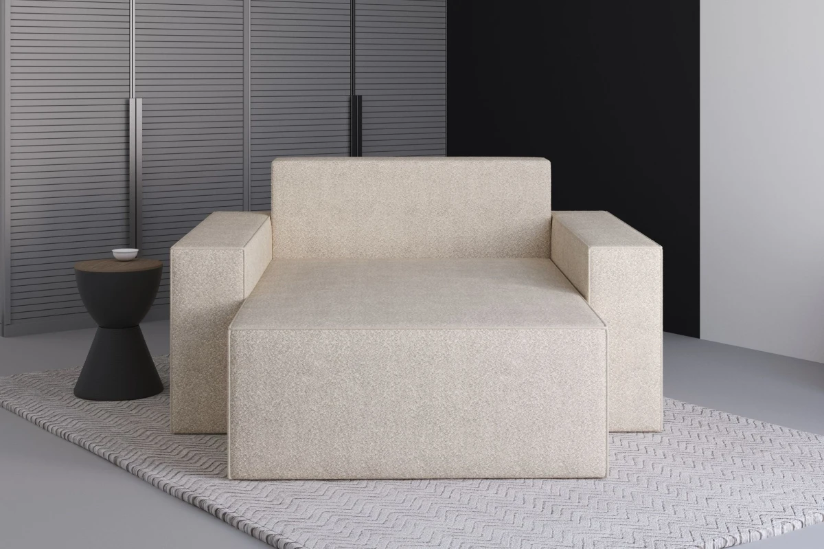 Chaiselongue Denver aus Bouclé