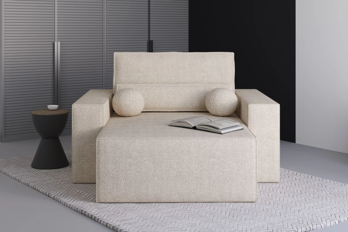 Chaiselongue Denver aus Bouclé