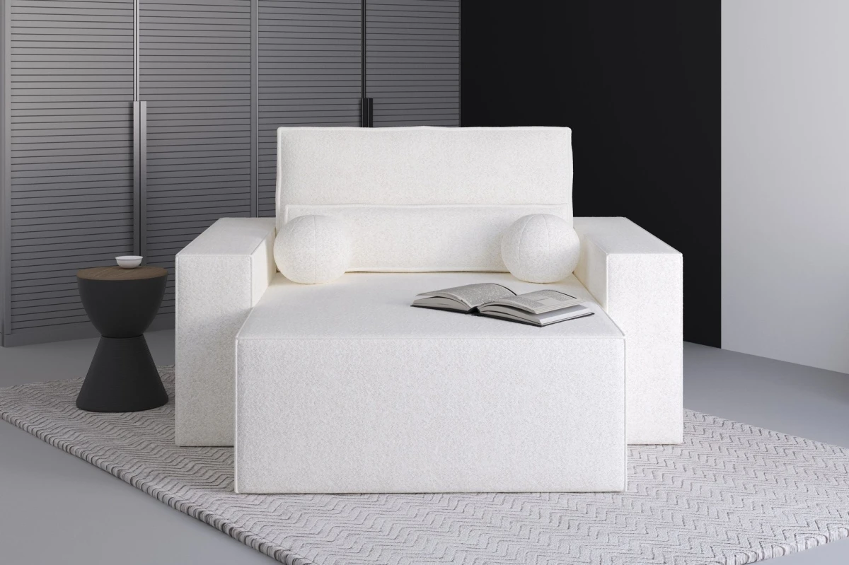 Chaiselongue Denver aus Bouclé