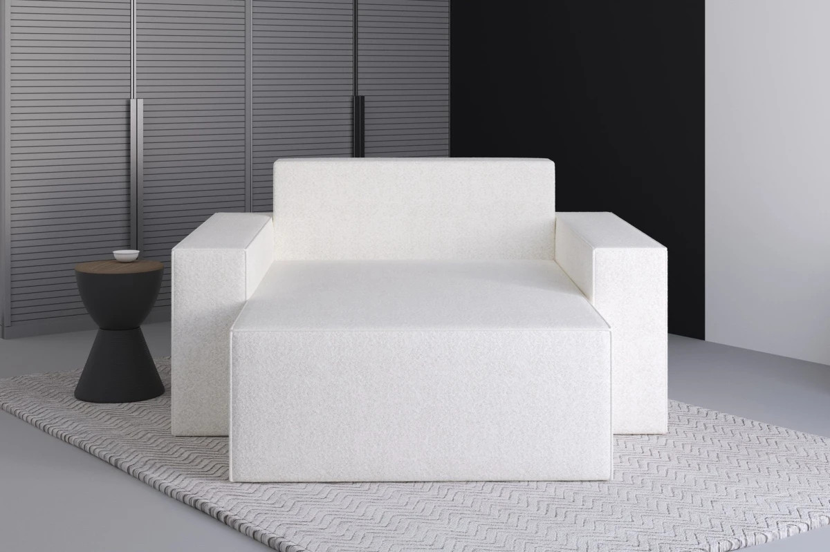 Chaiselongue Denver aus Bouclé