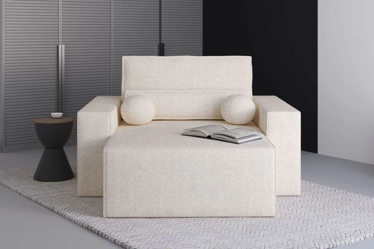 Chaiselongue Denver aus Bouclé