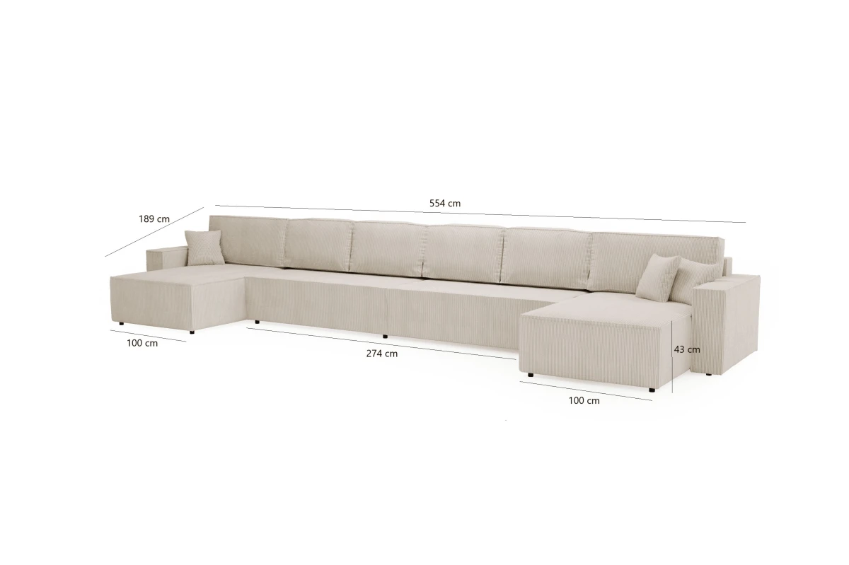 Ecksofa - Clivia U maxi