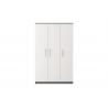 Kleiderschrank Drehtürenschrank Marsala 3D - 120 - Grau + Weiß Matt