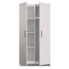 Kleiderschrank Drehtürenschrank Marsala 2D - 80 - Weiß Matt
