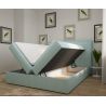 Luxuriöses Boxspringbett 140x200 - Cordstoff und Kopfteil