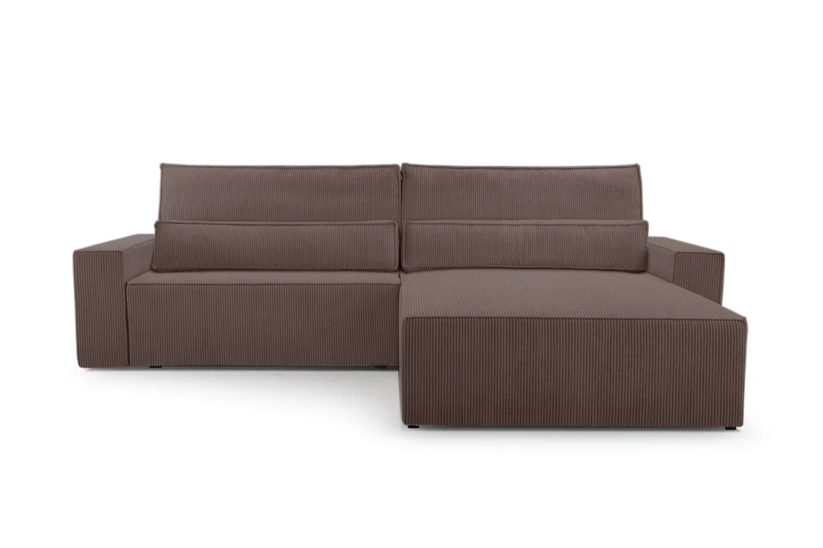 Cord Eckosfa Taupe - Denver L - Poso 02 - Haustierfreundlich Stoff