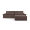 Cord Eckosfa Taupe - Denver L - Poso 02 - Haustierfreundlich Stoff