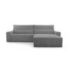 Cord Eckosfa Taupe - Denver L - Poso 02 - Haustierfreundlich Stoff