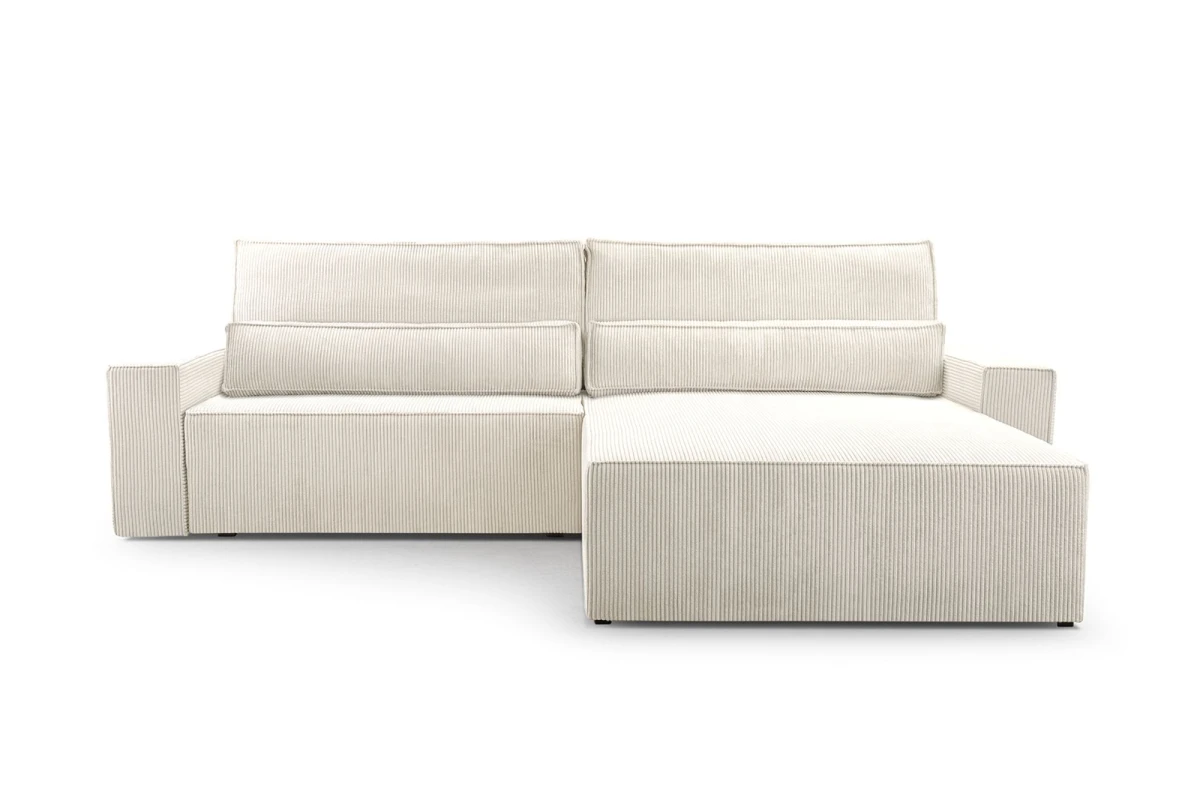 Cord Eckosfa Taupe - Denver L - Poso 02 - Haustierfreundlich Stoff