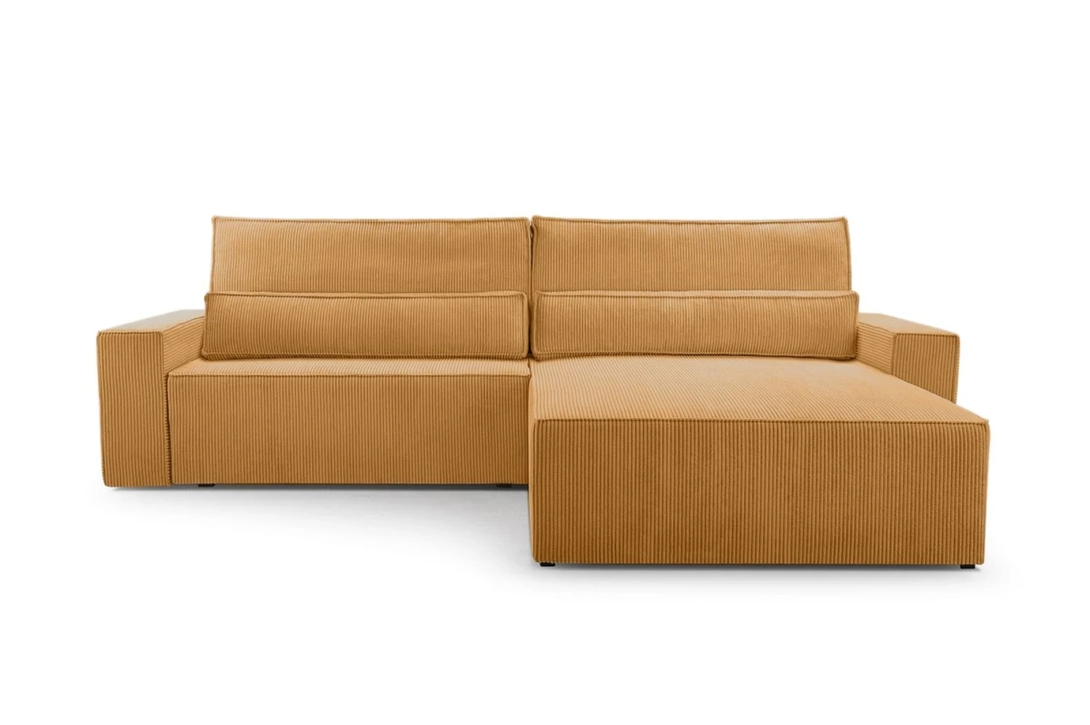 Cord Eckosfa Taupe - Denver L - Poso 02 - Haustierfreundlich Stoff