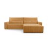 Cord Eckosfa Taupe - Denver L - Poso 02 - Haustierfreundlich Stoff
