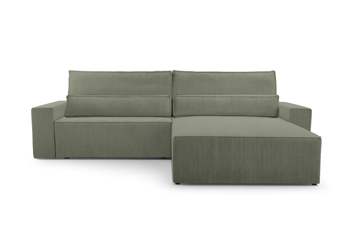 Cord Eckosfa Taupe - Denver L - Poso 02 - Haustierfreundlich Stoff