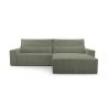 Cord Eckosfa Taupe - Denver L - Poso 02 - Haustierfreundlich Stoff
