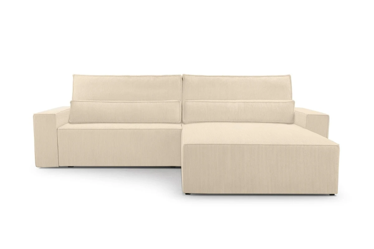 Cord Eckosfa Taupe - Denver L - Poso 02 - Haustierfreundlich Stoff