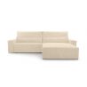Cord Eckosfa Taupe - Denver L - Poso 02 - Haustierfreundlich Stoff