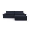 Cord Eckosfa Taupe - Denver L - Poso 02 - Haustierfreundlich Stoff