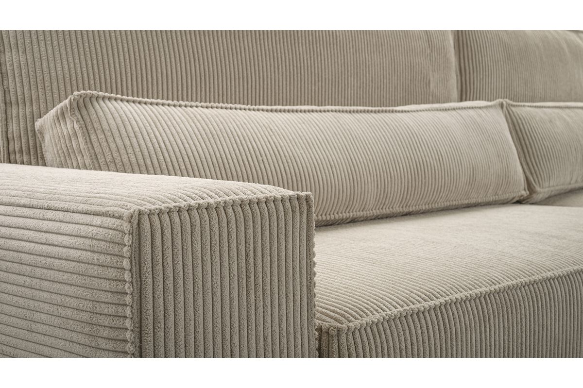 Cord Ecksofa Denver - Poso 02 Taupe