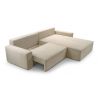 Cord Ecksofa Denver - Poso 38 Hellbeige (Weiß)