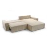 Cord Ecksofa Denver - Poso 38 Hellbeige (Weiß)