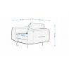Sessel TREVISO dunkelgrau