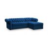 Chesterfield Ecksofa AVIA in Beige – mit Schlaffunktion & Bettkasten
