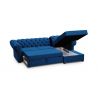 Chesterfield Ecksofa AVIA in Beige – mit Schlaffunktion & Bettkasten
