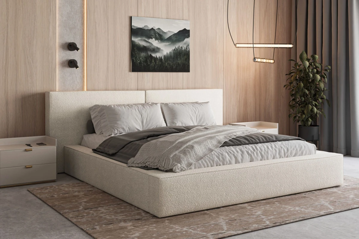 Polsterbett mit Bettkasten 140x200 - modernes Design und Komfort