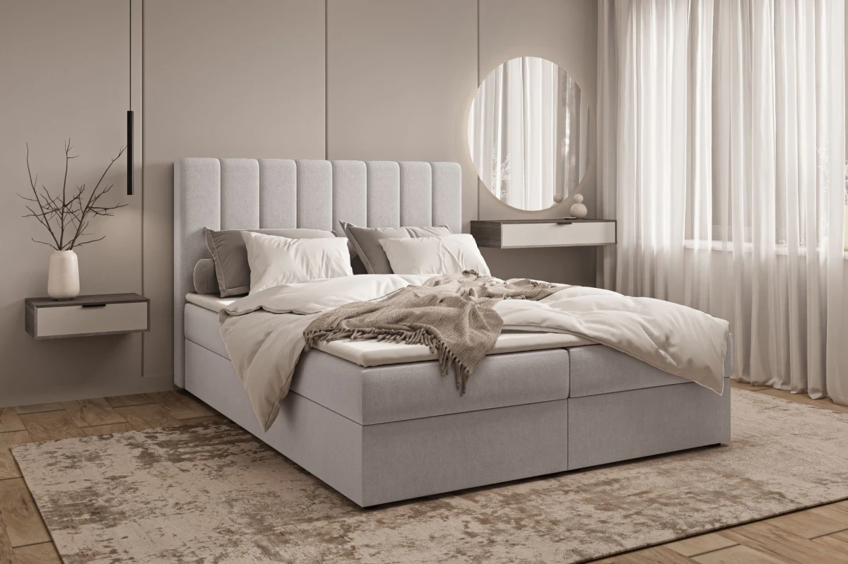 Boxspringbett 180x200 - Silber