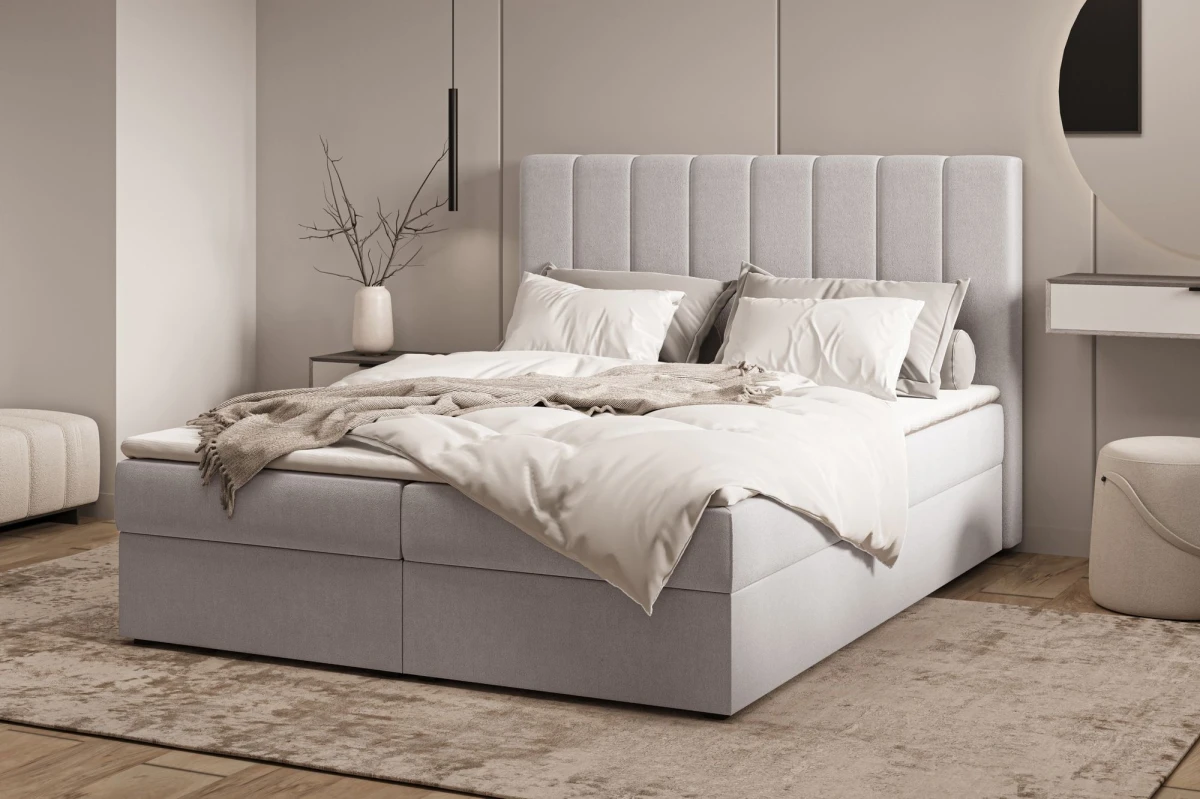 Boxspringbett 180x200 - Silber