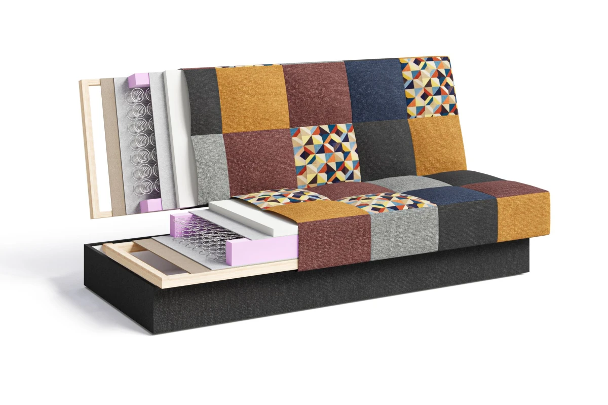 Schlafsofa - Cyprus patchwork