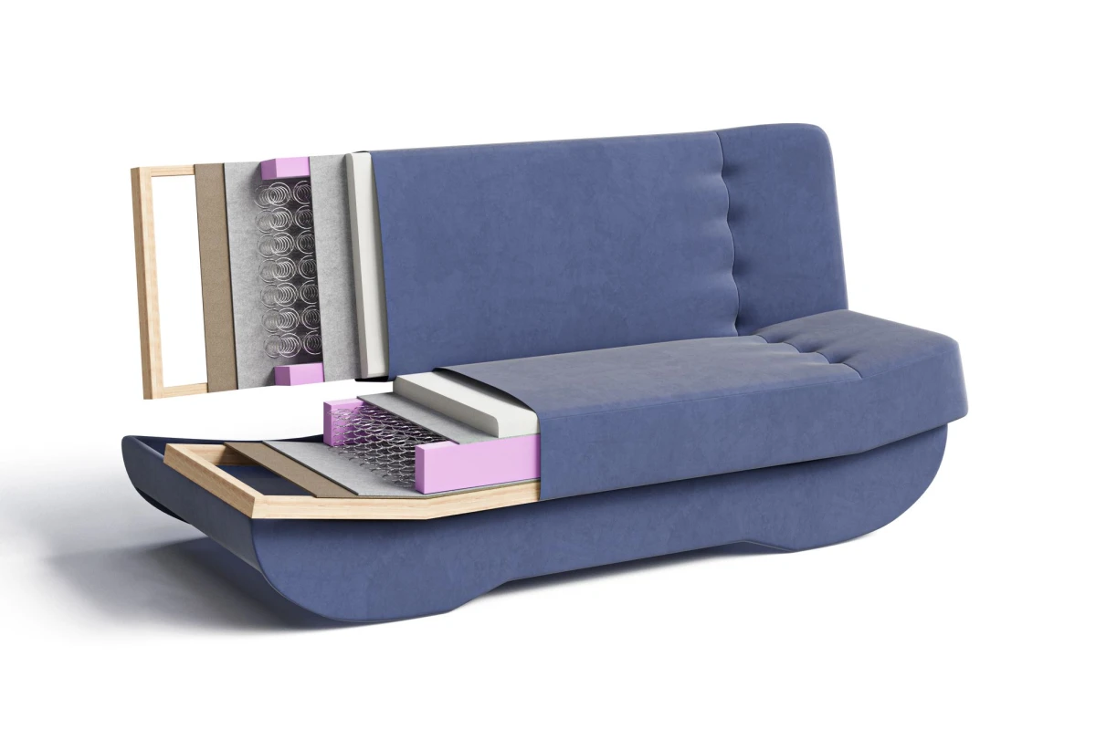 Sofa mit Schlaffunktion Pafos - Mintgrün +