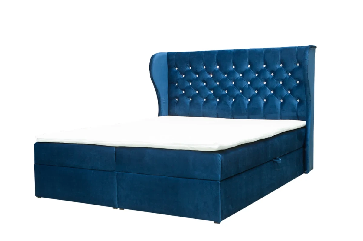 Boxspringbett Viktoria - Blau