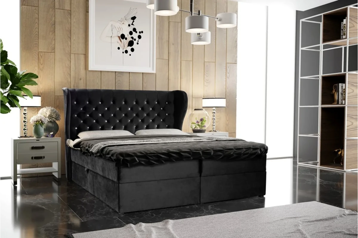 Boxspringbett Viktoria - Blau
