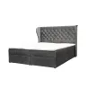 Chesterfield Boxspringbett Viktoria - Grau