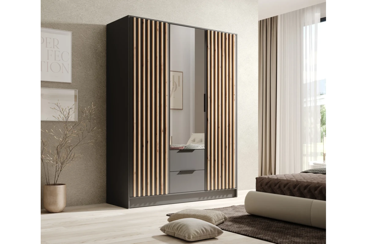 Schrank mit Spiegel Comas 150 – Graphit