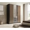 Schrank mit Spiegel Comas 150 – Graphit