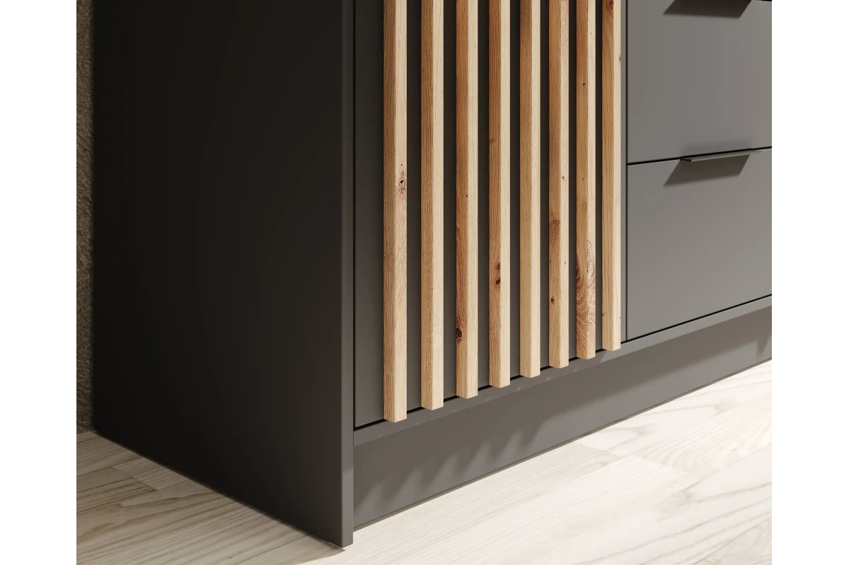 Schrank mit Spiegel Comas 150 – Graphit