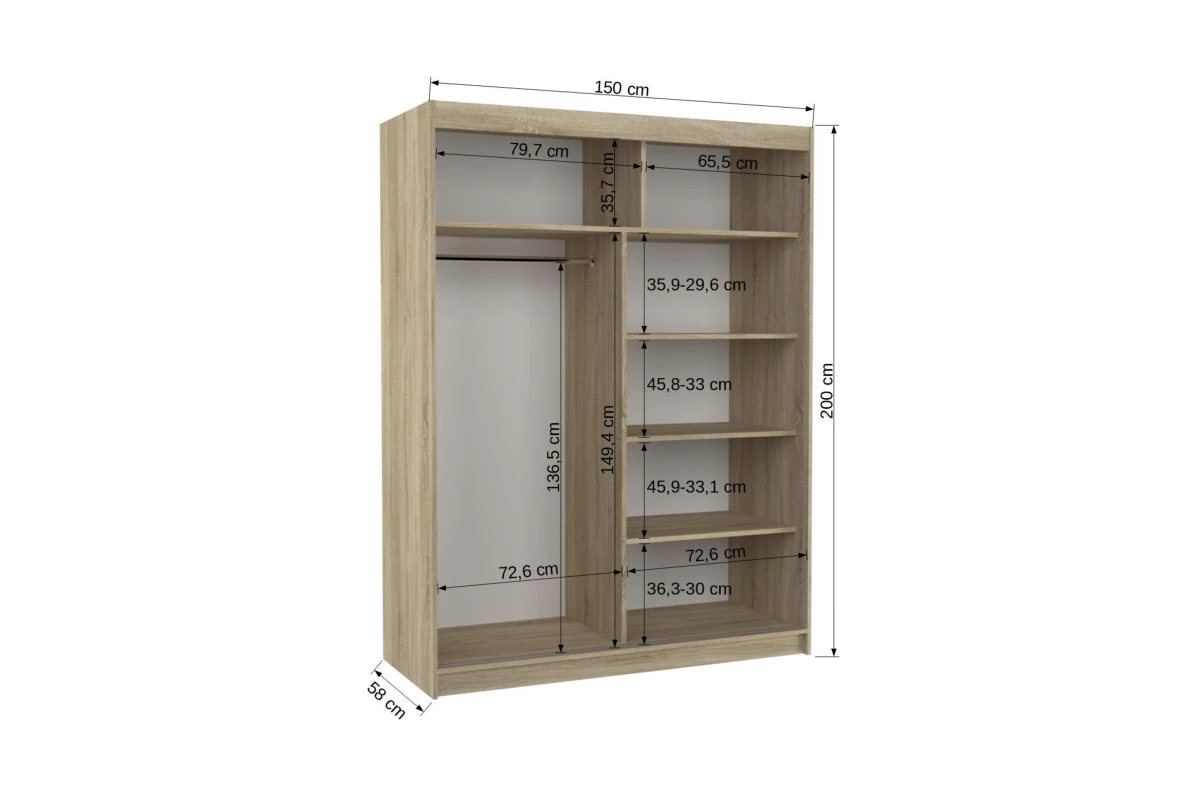 Schiebetürenschrank Lynox 150