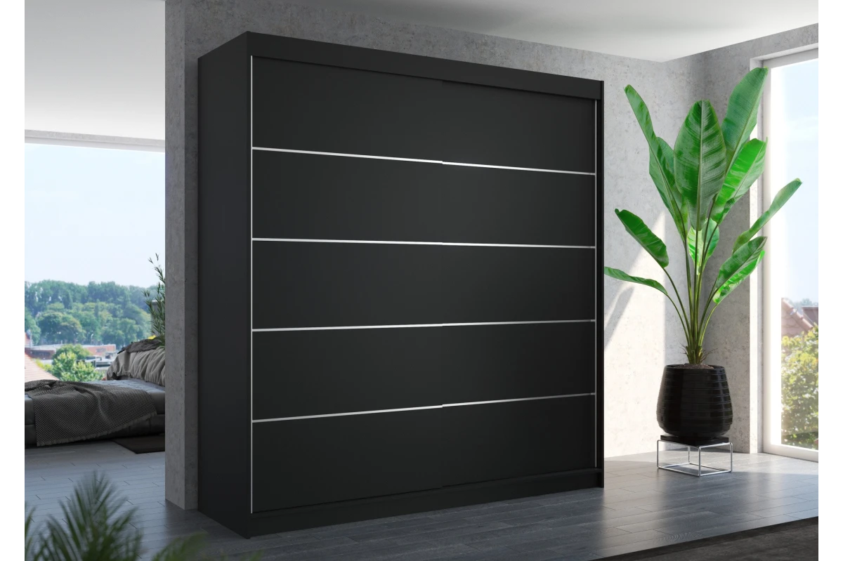 Schiebetürenschrank Arvigo 200 – Weiß
