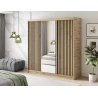 Schrank Giulia 180 mit Spiegel - Eiche Artisan
