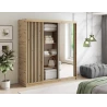 Schrank Giulia 180 mit Spiegel - Eiche Artisan